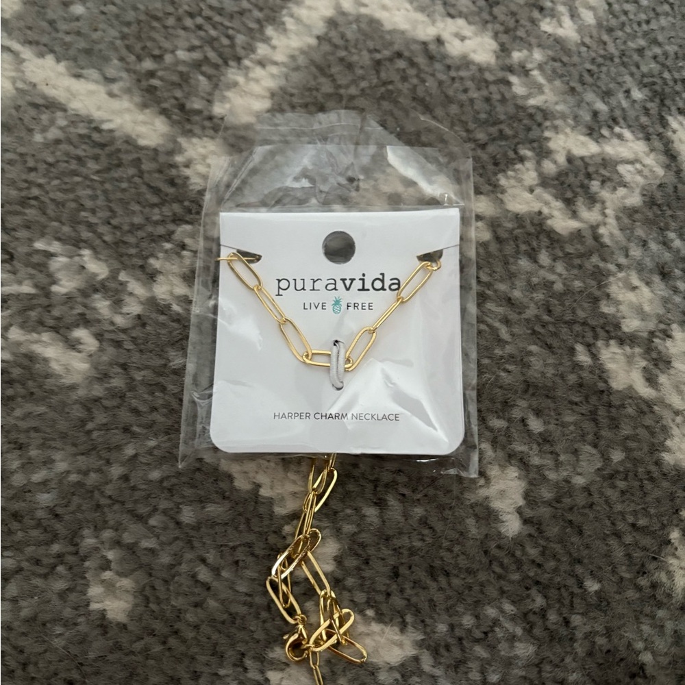 Pura Vida Gold charm Necklace